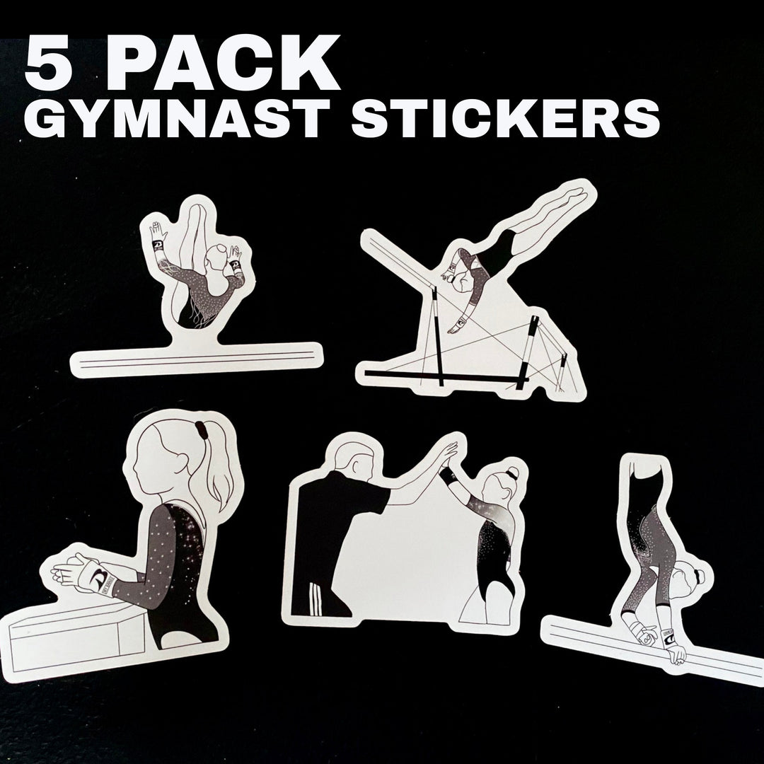 Women's Gymnast 5-Sticker Pack