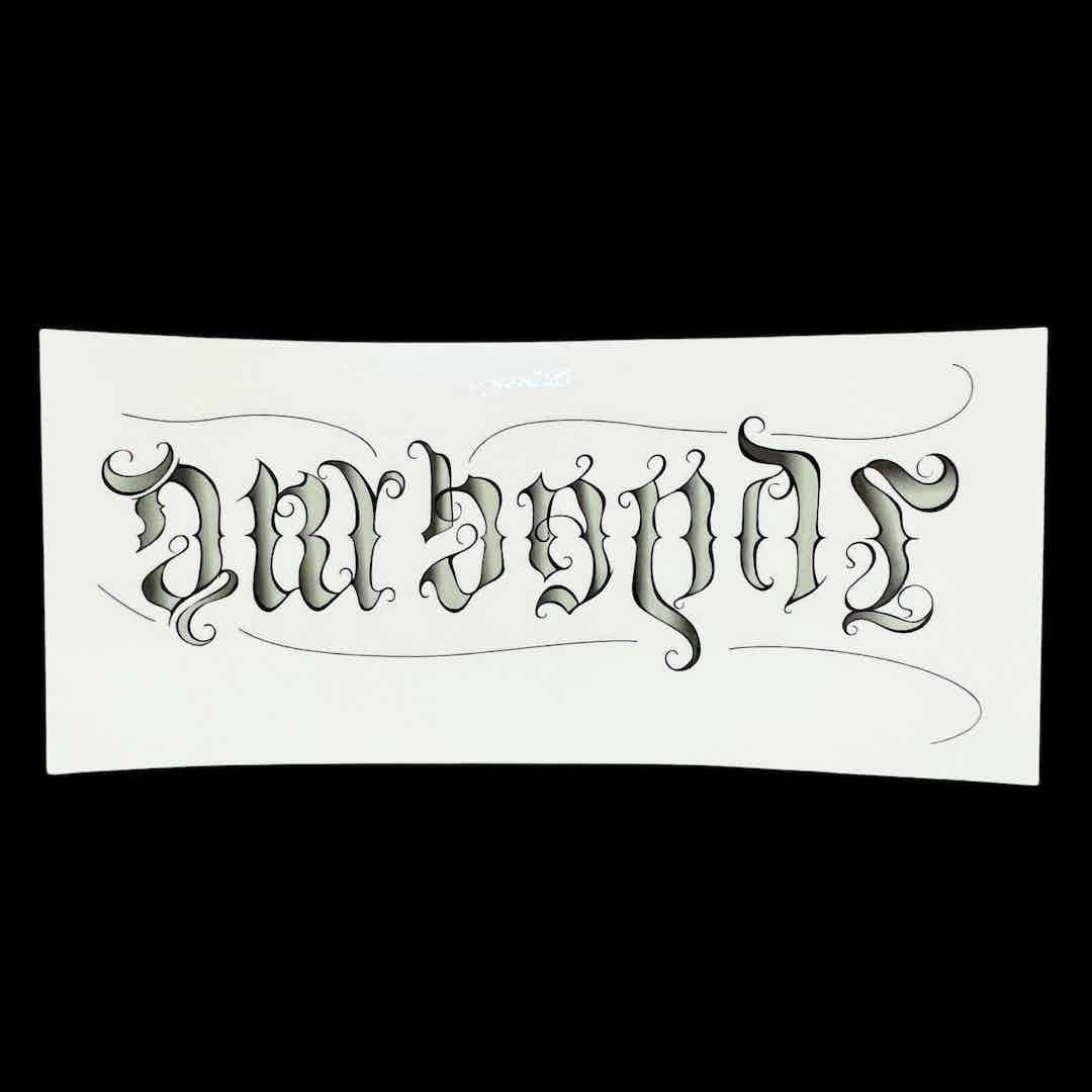 Judge Me Ambigram Sticker