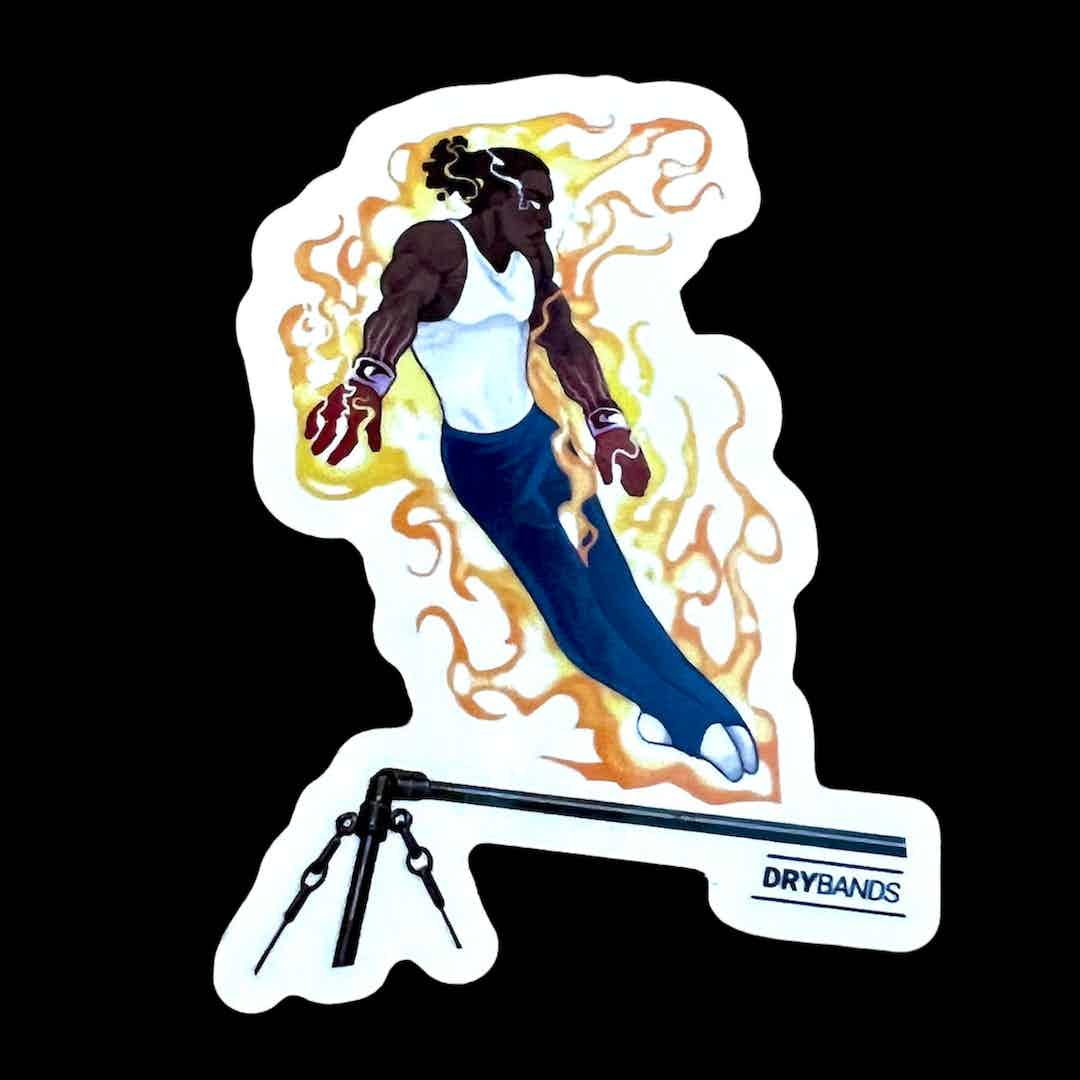 High Bar Fire Sticker