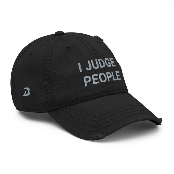 Judges' I judge people distressed dat hat, by DRYbands. Apparel for gymnastics judges. The best gymnastics wristbands for gymnasts