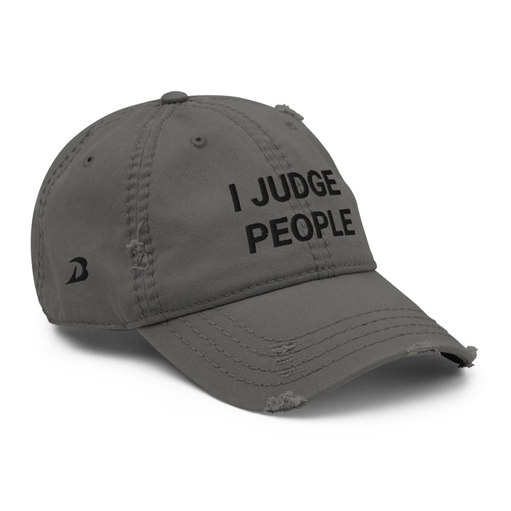 Judges' I judge people distressed dat hat, by DRYbands. Apparel for gymnastics judges. The best gymnastics wristbands for gymnasts