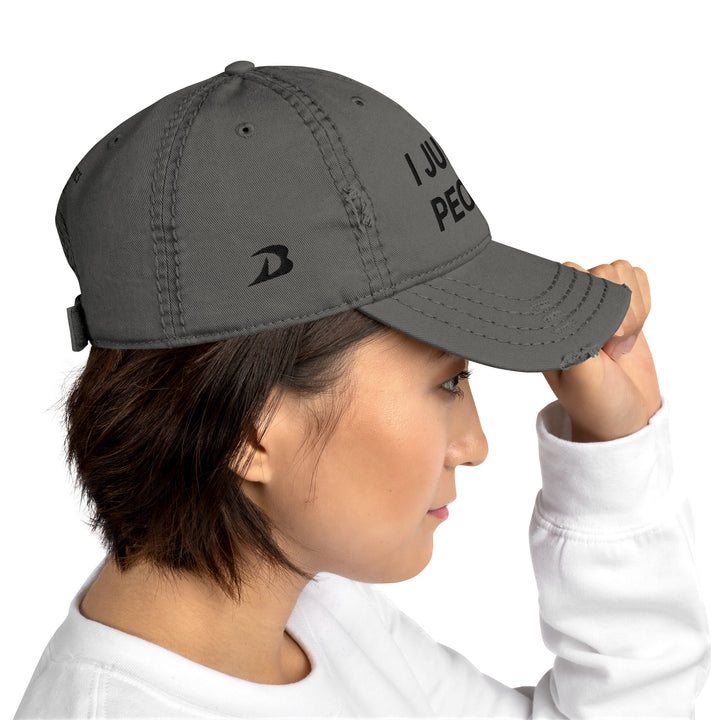 Judges' I judge people distressed dat hat, by DRYbands. Apparel for gymnastics judges. The best gymnastics wristbands for gymnasts