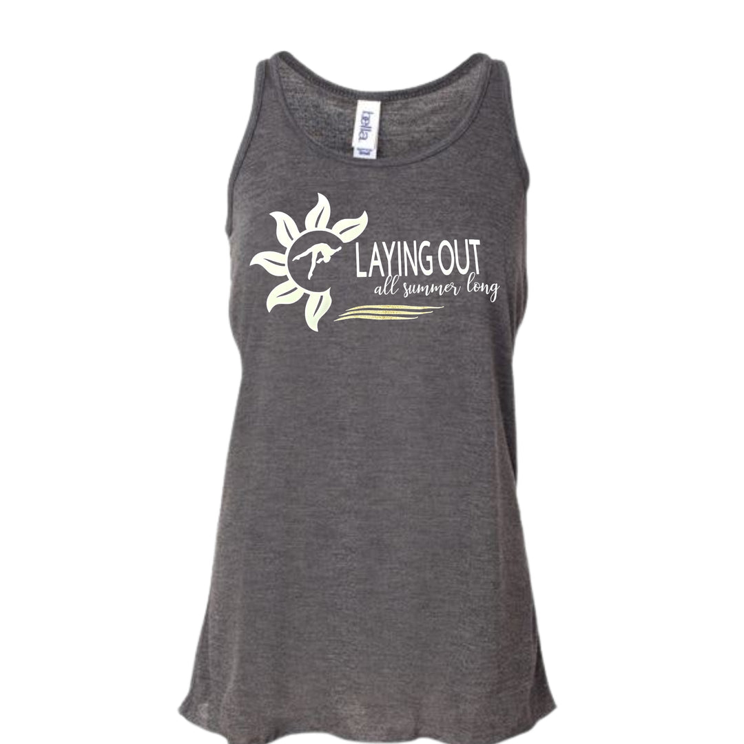 Laying Out Tank, Charcoal Gray