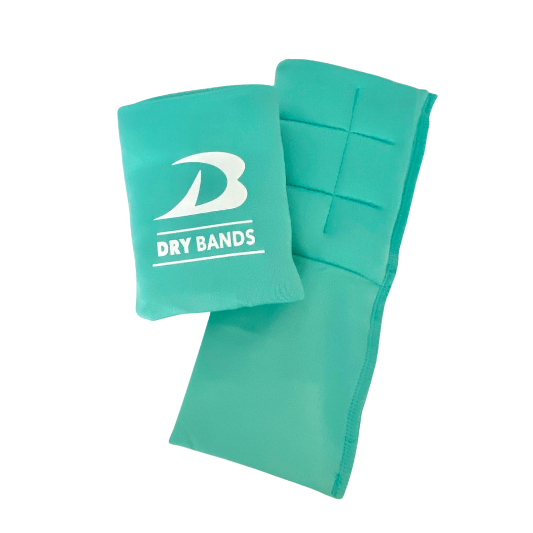 DRYbands, the best gymnastics wristbands for gymnasts with grips, teal wristbands, eliminates rips, popular joyful, confident and cool