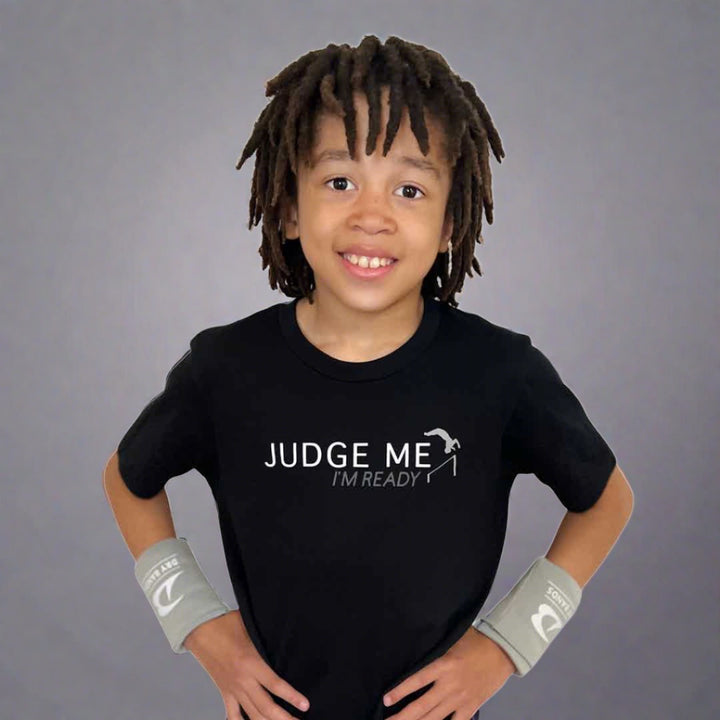 Judge me I'm ready shirt, DRYbands are the best wristbands for gymnasts to prevent wrist rips and keep grips in place