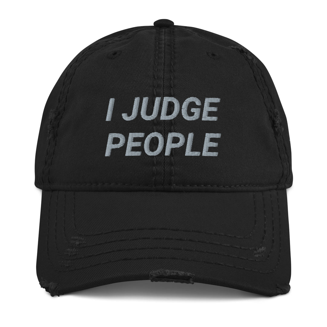 Judges' I judge people distressed dat hat, by DRYbands. Apparel for gymnastics judges. The best gymnastics wristbands for gymnasts