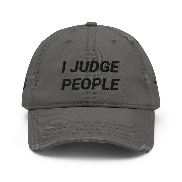 Judges' I judge people distressed dat hat, by DRYbands. Apparel for gymnastics judges. The best gymnastics wristbands for gymnasts