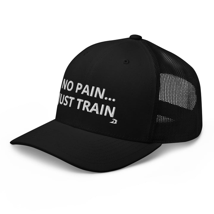 No pain just train trucker hat by DRYbands. The best gymnastics wristbands for gymnasts